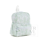Mini Backer - Bunny Toile Green Backpack Backpacks