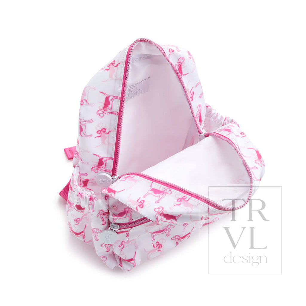 Mini Backer - Bunny Toile Pink Backpack Backpacks