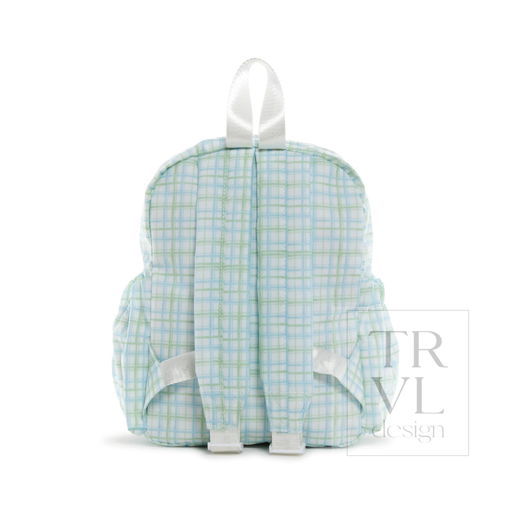 Mini Backer - Classic Plaid Green Backpack *New!