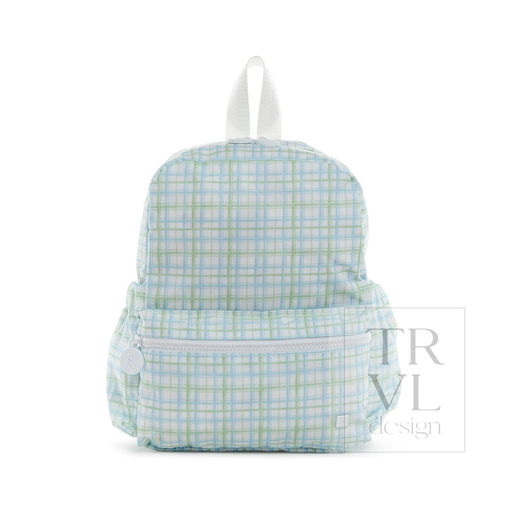 Mini Backer - Classic Plaid Green Backpack *New!