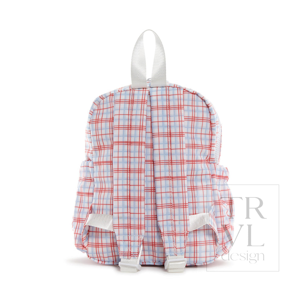 Mini Backer - Classic Plaid Red Backpack *New!