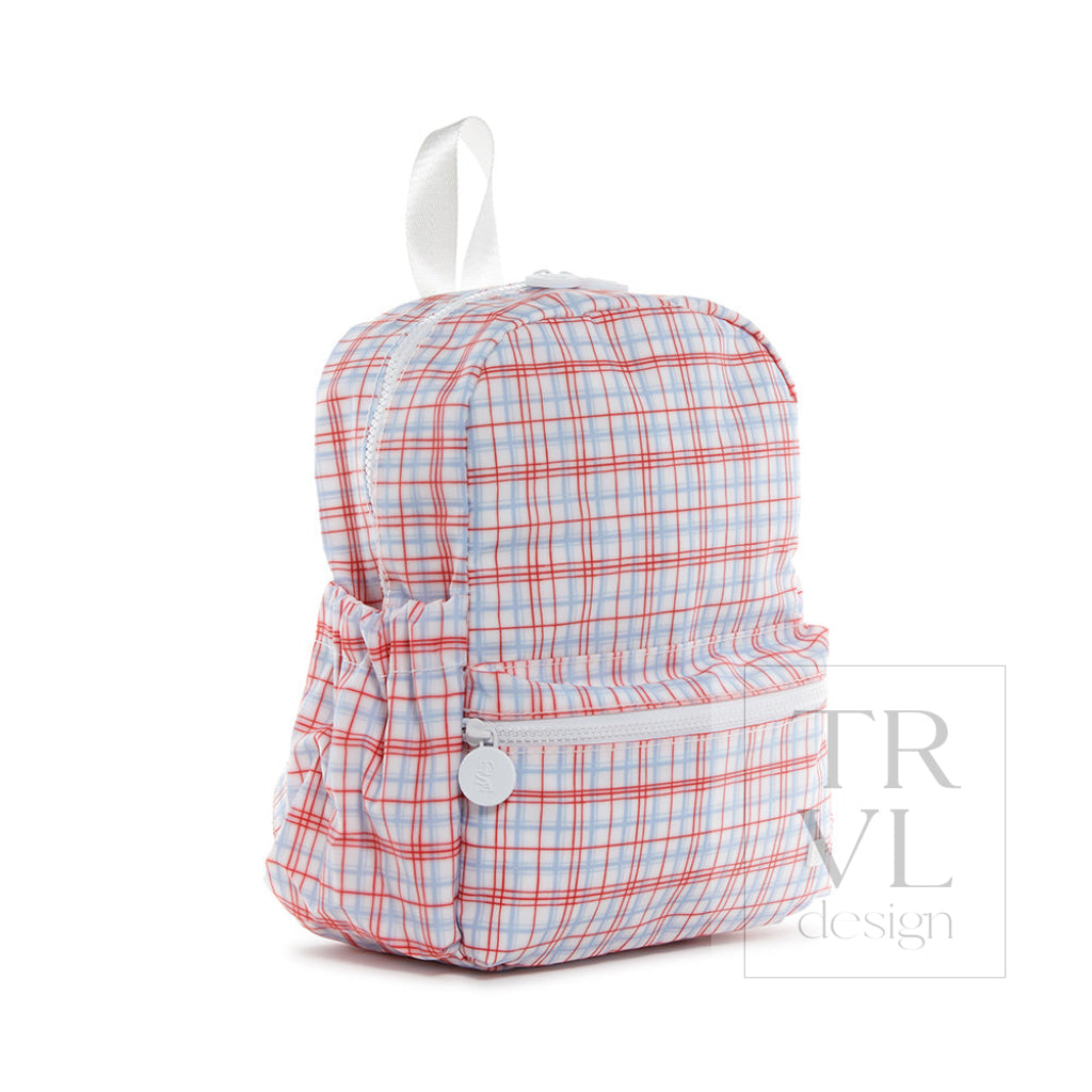 Mini Backer - Classic Plaid Red Backpack *New!