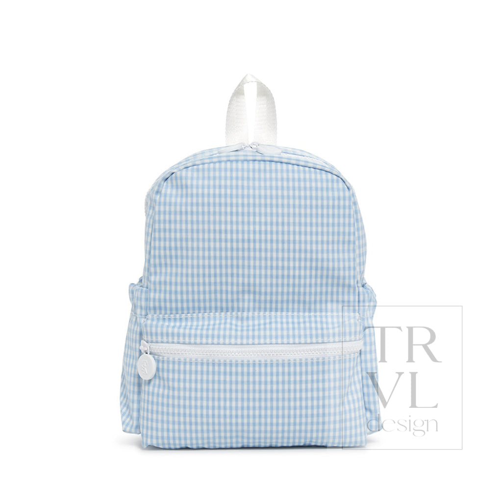 Mini Backer - Gingham Mist Backpacks