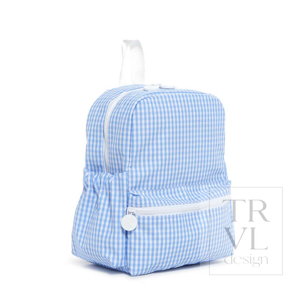 Mini Backer - Gingham Sky Backpacks
