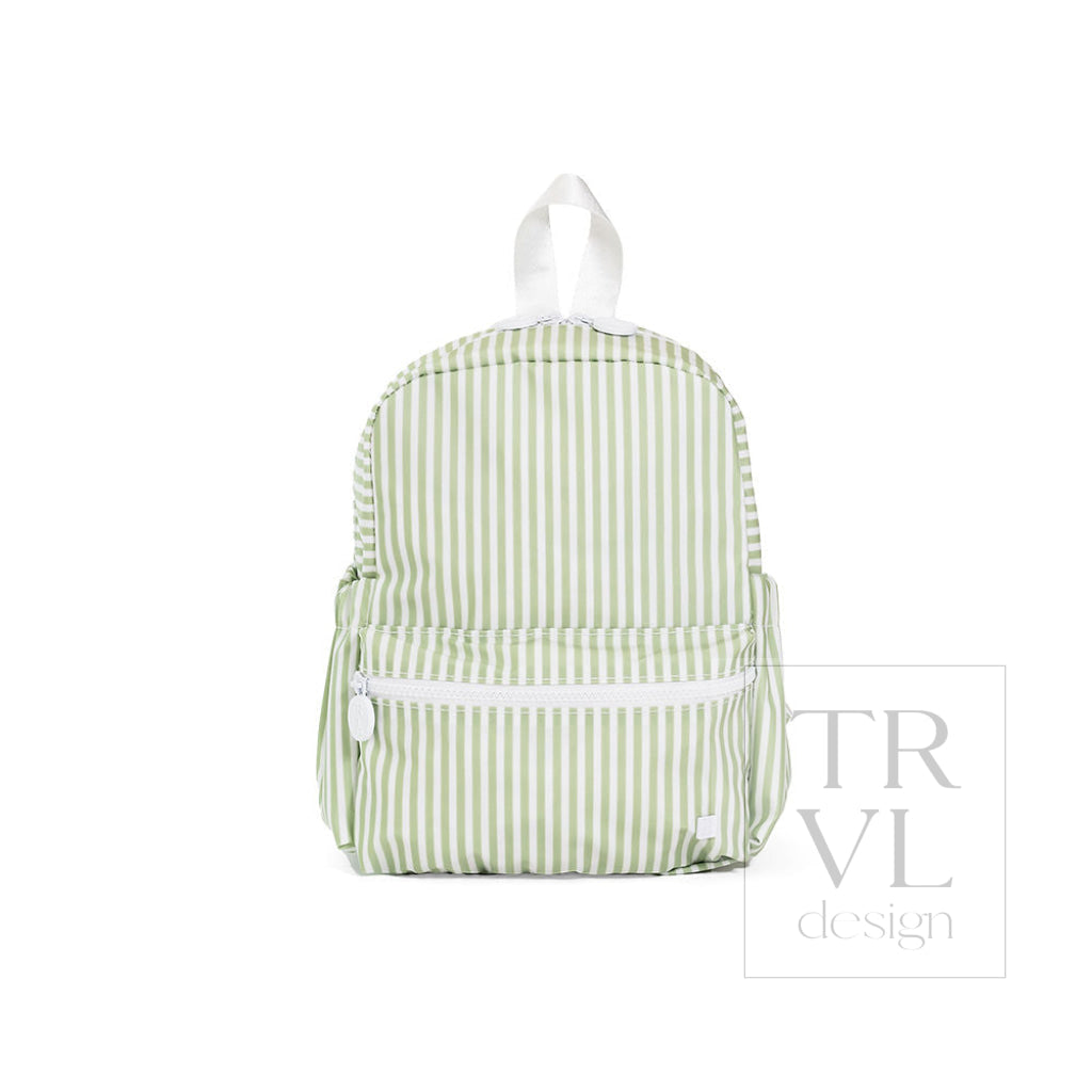 MINI BACKER - PIMLICO STRIPE SAGE Backpack - Backpacks