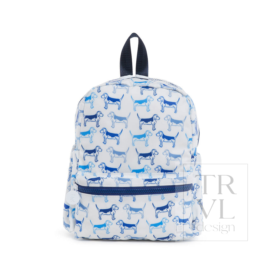 Mini Backer - Puppy Love Blue Backpack Backpacks