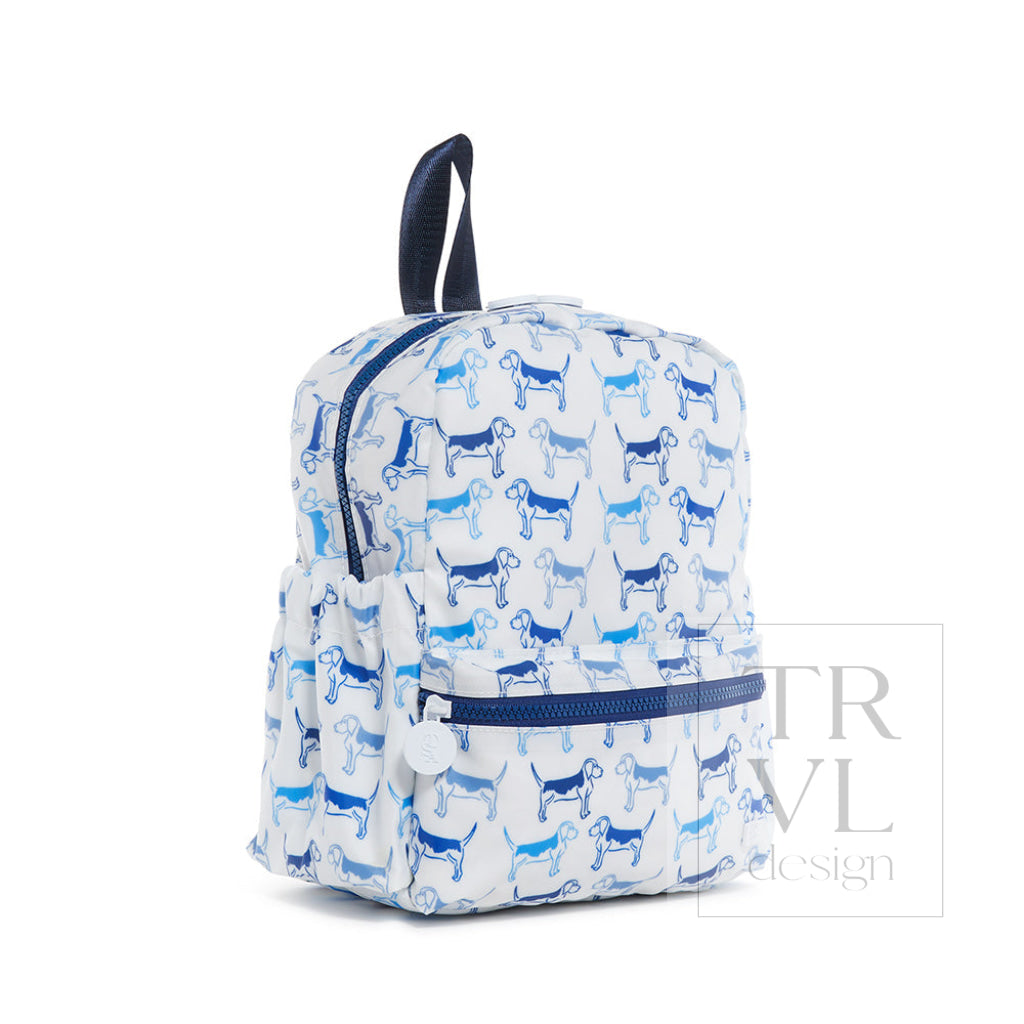 Mini Backer - Puppy Love Blue Backpack Backpacks