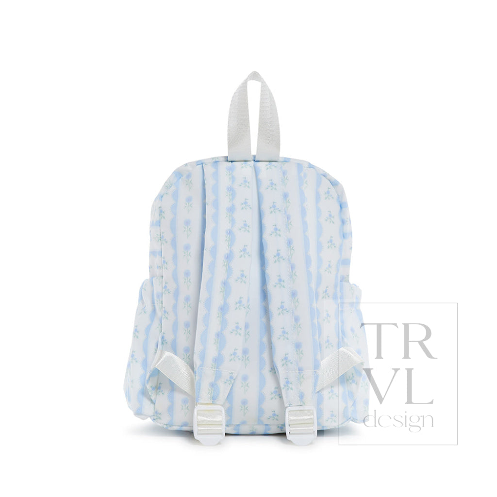 Mini Backer - Ribbon Floral Blue Backpacks