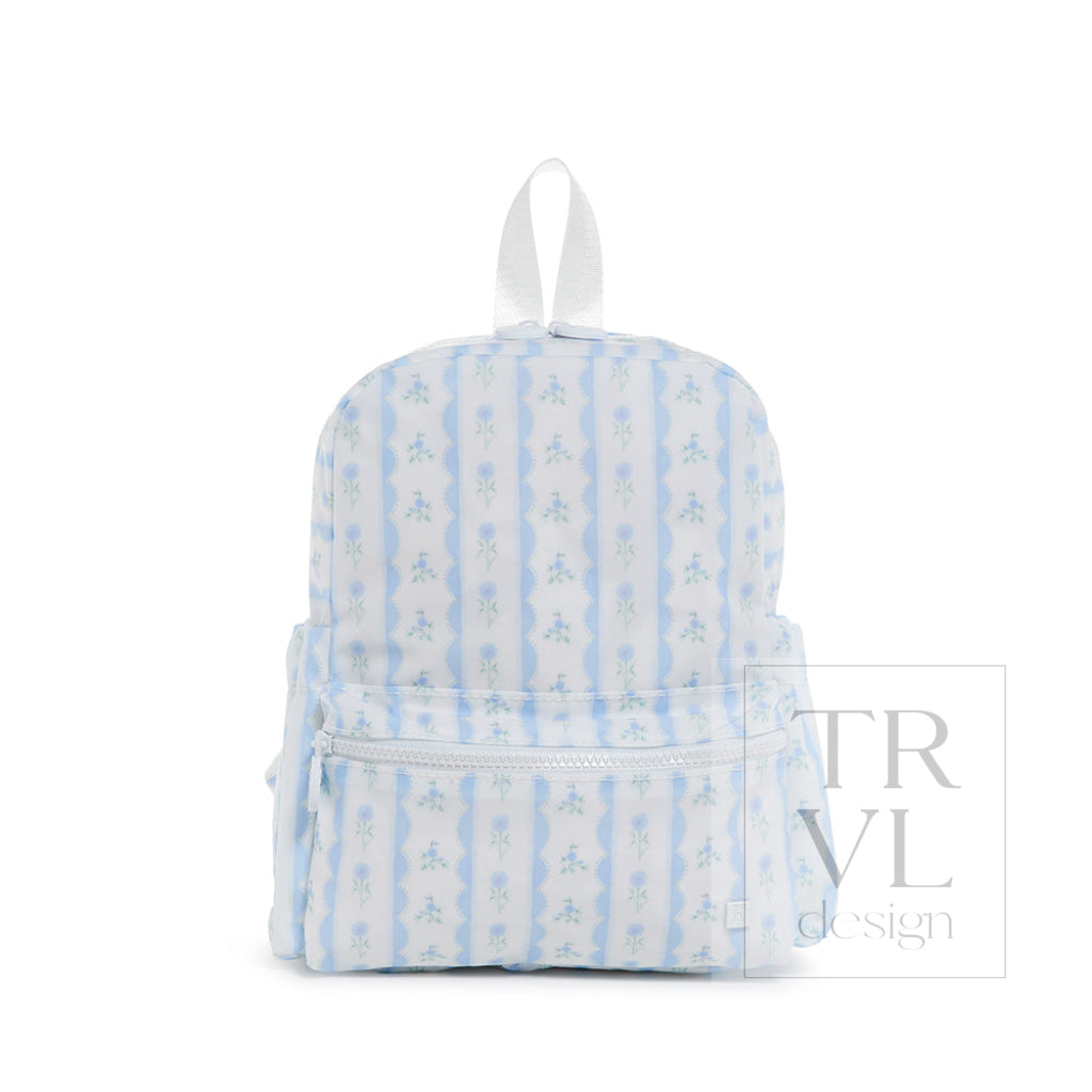 Mini Backer - Ribbon Floral Blue Backpacks