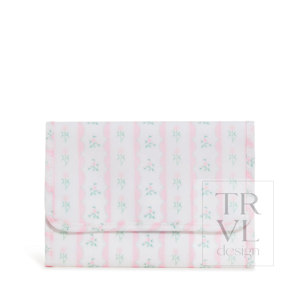 Mini Rollup Hanging Bag - Ribbon Floral Pink *New!