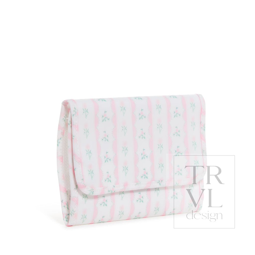 Mini Rollup Hanging Bag - Ribbon Floral Pink *New!