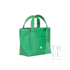 MINI TOTE - COATED CANVAS KELLY GREEN - Tote Bags