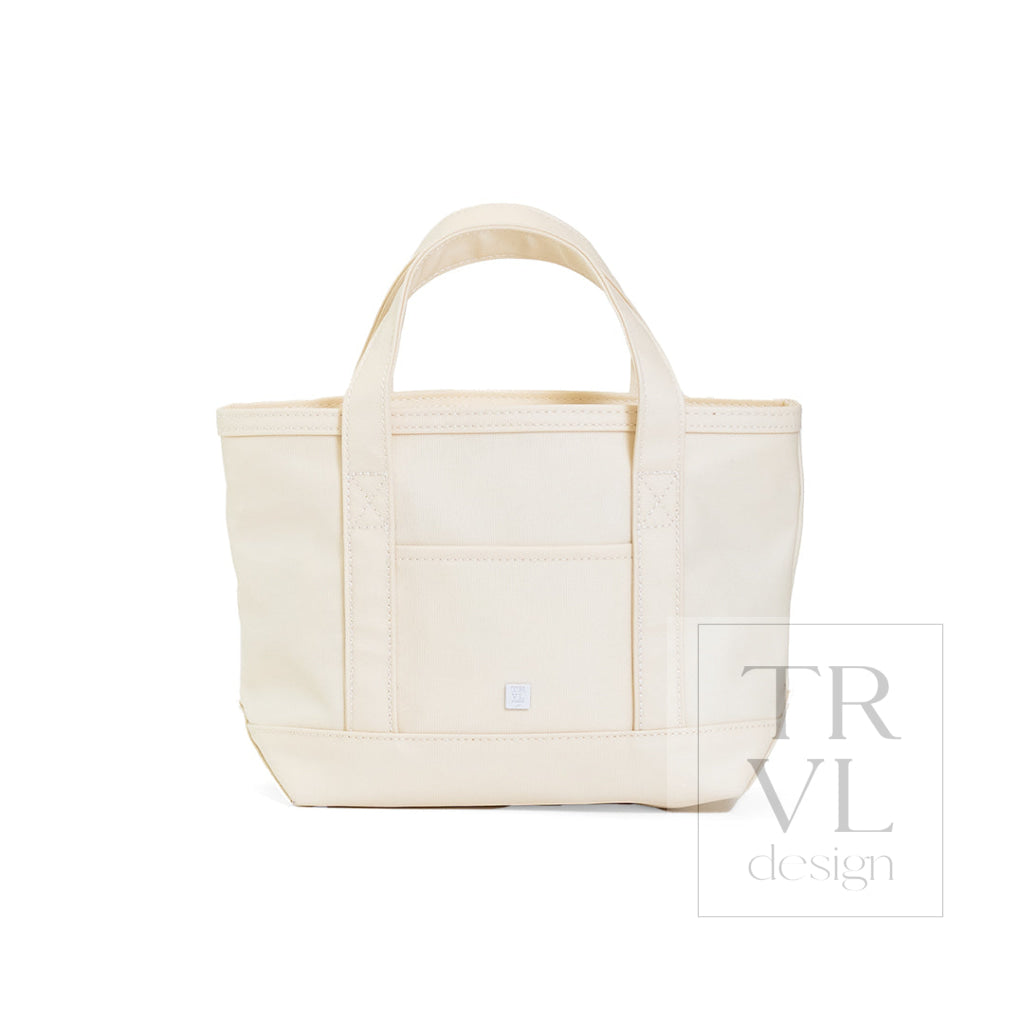 MINI TOTE - COATED CANVAS NATURAL - Tote Bags