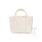 MINI TOTE - COATED CANVAS NATURAL - Tote Bags