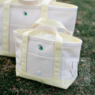MINI TOTE - ERNIE COATED CANVAS with BUTTERCUP TRIM - Tote Bags