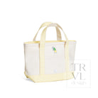 MINI TOTE - ERNIE COATED CANVAS with BUTTERCUP TRIM - Tote Bags