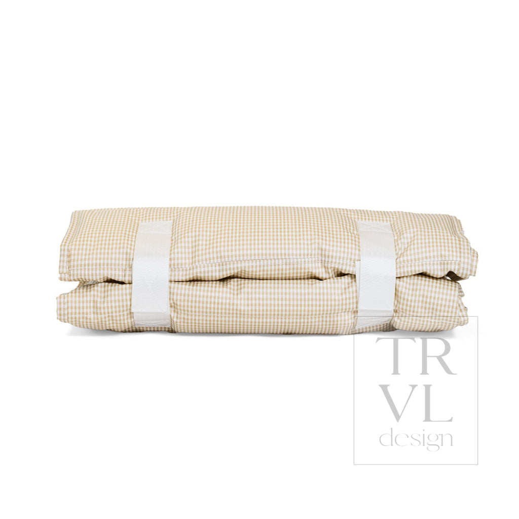 NAP MAT - Rest Up! GINGHAM NEW KHAKI 3 - Nap Mats
