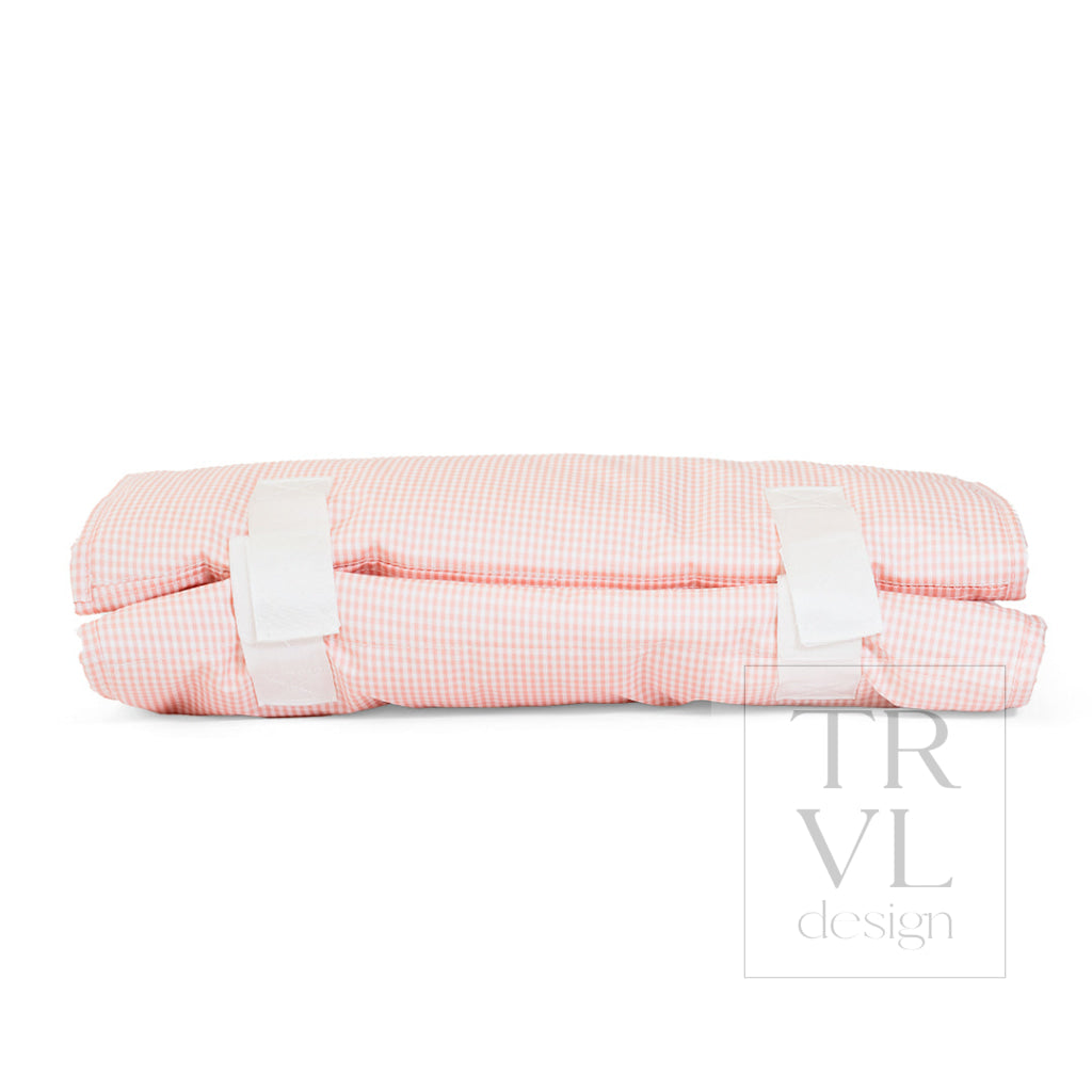 NAP MAT - Rest Up! GINGHAM TAFFY *TRVL deal - Nap Mats