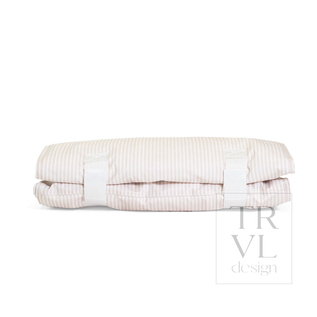NAP MAT - Rest Up! PIMLICO STRIPE SAND *TRVL deal - Nap Mats