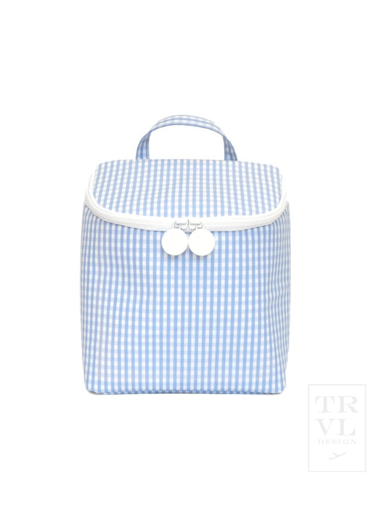 New! Take Away Lunch Bag Gingham Sky