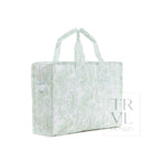 Overnight Tote - Bunny Toile Green *New! Tote Bags