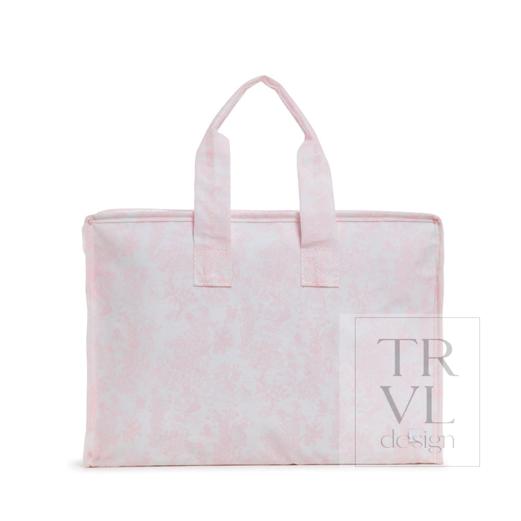 Overnight Tote - Bunny Toile Pink *New! Tote Bags