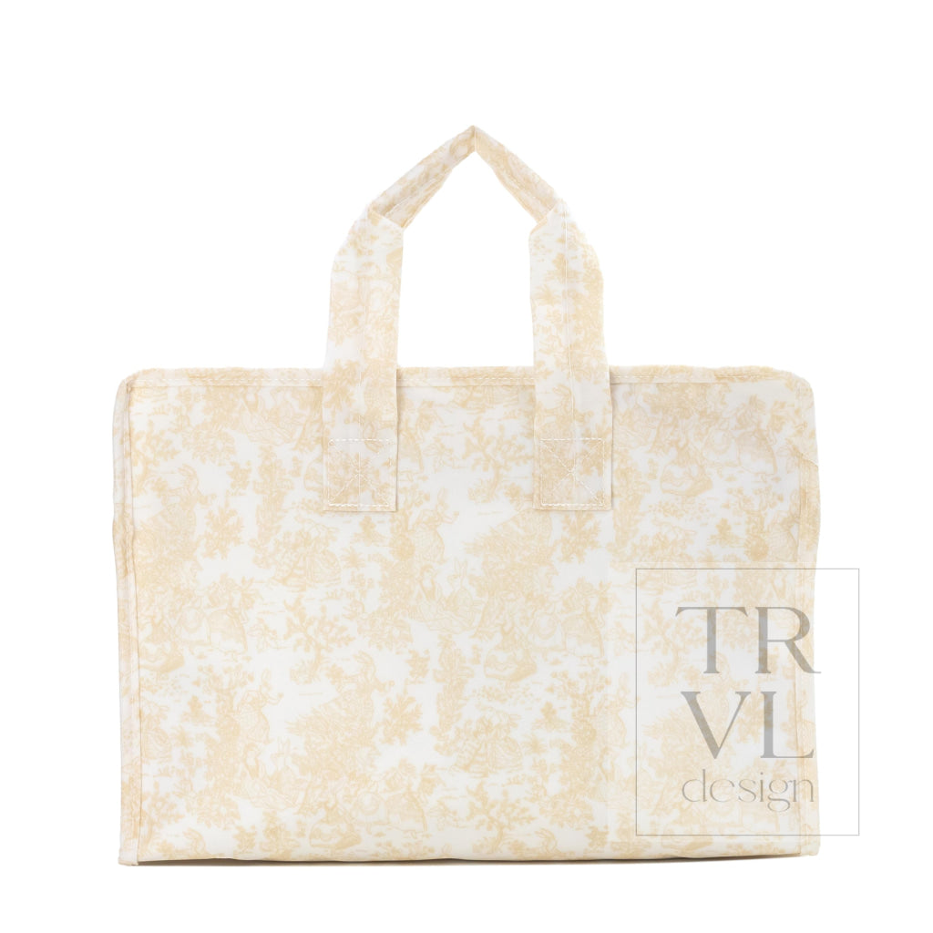 OVERNITE TOTE - BUNNY TOILE SAND - Tote Bags