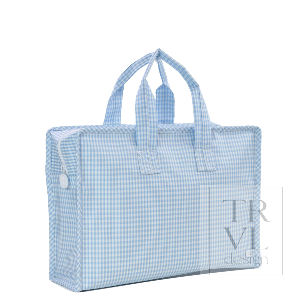 OVERNITE TOTE - GINGHAM MIST - Tote Bags