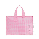 Overnight Tote - Gingham Pink Tote Bags