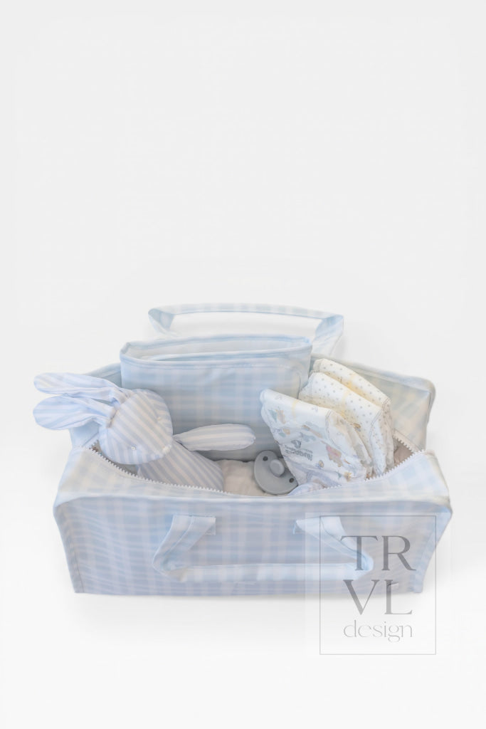 OVERNITE TOTE - PIMLICO PLAID BLUE - Tote Bags