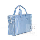 OVERNITE TOTE - PIMLICO STRIPE CHAMBRAY - Tote Bags