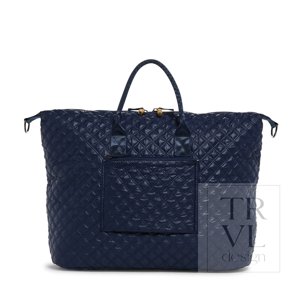 Overpacker - Navy Quilted (Lined In Antibes) *New! Duffel Bags