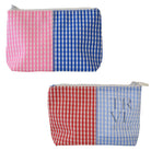 PATCH GINGHAM MINI COSMETIC BAG - Cosmetic & Toiletry Bags