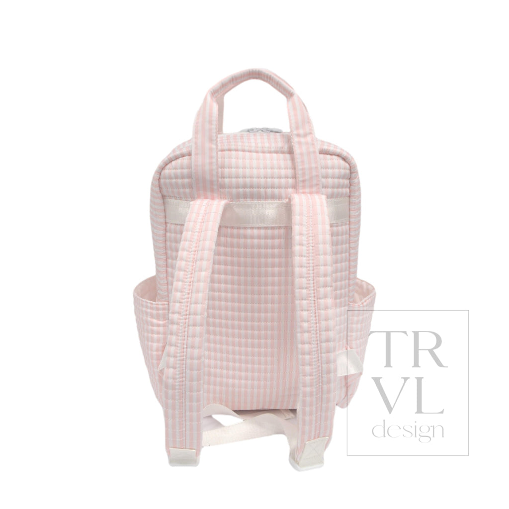 QUILTED ALL YOU NEED BAG - PIMLICO STRIPE PINK - Diaper Bags