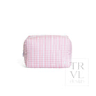 QUILTED EVERYDAY BAG - PIMLICO STRIPE DUSTY ROSE - Cosmetic & Toiletry Bags