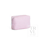 QUILTED EVERYDAY BAG - PIMLICO STRIPE DUSTY ROSE - Cosmetic & Toiletry Bags