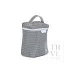 QUILTED GO GO LUNCH INSULATED BAG- GINGHAM BLACK - Lunch Bags