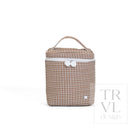 QUILTED GO GO LUNCH INSULATED BAG- GINGHAM COCO - Lunch Bags