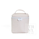 QUILTED GO GO LUNCH INSULATED BAG- PIMLICO STRIPE SAND - Lunch Bags