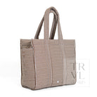 QUILTED GO GO TOTE - GINGHAM COCO - Tote Bags
