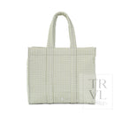 QUILTED GO GO TOTE - PIMLICO STRIPE SAGE - Tote Bags