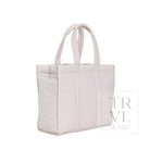 QUILTED GO GO TOTE - PIMLICO STRIPE SAND - Tote Bags