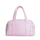 QUILTED GRANDE DUFFEL - PIMLICO STRIPE DUSTY ROSE - Duffel Bags