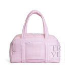 QUILTED GRANDE DUFFEL - PIMLICO STRIPE DUSTY ROSE - Duffel Bags