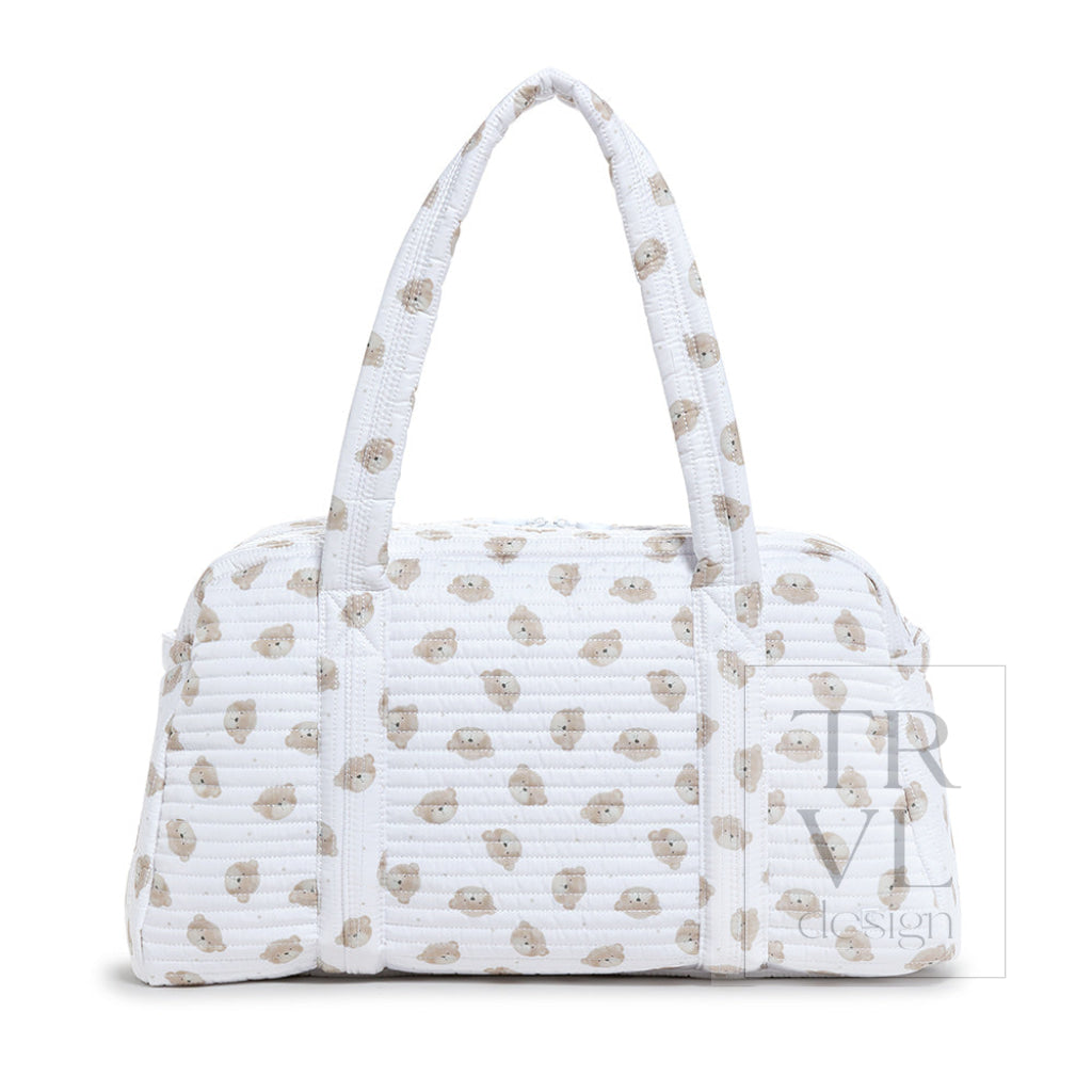 QUILTED GRANDE DUFFEL - TEDDY BEAR - Duffel Bags
