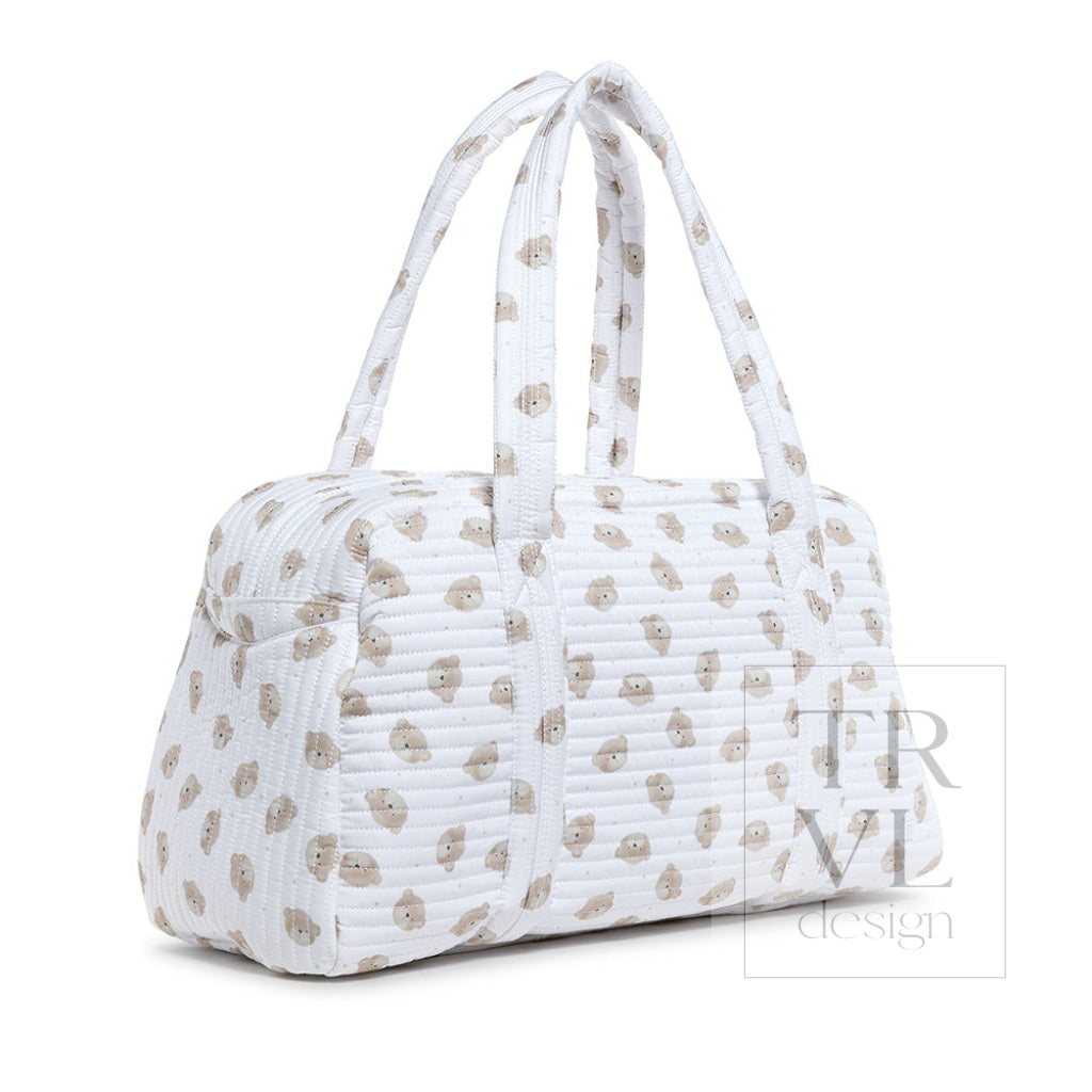 QUILTED GRANDE DUFFEL - TEDDY BEAR - Duffel Bags