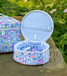 QUILTED JEWEL ROUND - BRIDGEHAMPTON FLORAL - Jewelry Holders