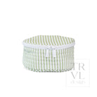 QUILTED JEWEL ROUND - PIMLICO STRIPE SAGE - Jewelry Holders