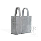 QUILTED MINI GO GO TOTE - GINGHAM BLACK - Tote Bags
