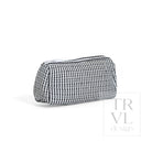 QUILTED POCHETTE BAG - GINGHAM BLACK - Cosmetic & Toiletry Bags